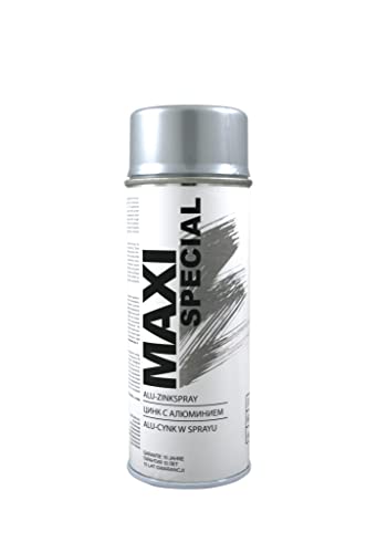 MAXI-SPECIAL | Sprühverzinkung | Maxi Special | Metallisch | Schnelltrocknend | Aluminium-Zink | Für Buntmetalle und Eisen | Kathodischer Schutz 400 ml von Generic