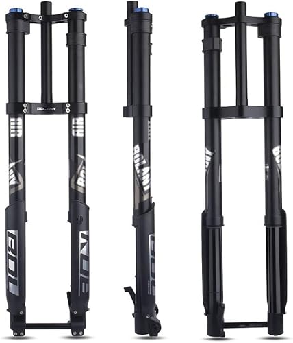 MTB Downhill-Gabel 26 27.5 29 Ih Mountainbike Luftfedergabel Gerade Konische Doppelschulter-Upside-Upside-Gabel Federweg 160 Mm Einstellbare Zugstufe Manueller Lockout, Black Straight MTB Downhill-Gabel 26 27.5 29 Ih Mountainbike Luftfedergabel Gerade Konische Doppelschulter-Upside-Upside-Gabel Federweg 160 Mm Einstellbare Zugstufe Manueller Lockout, Black Straight von Generic