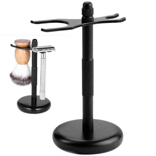 Männer Rasierer Halter Rasierpinsel Ständer Rasieren Rack Edelstahl Rasierer Stand Rasierhobel Basis Für Badezimmer Arbeitsplatten von Generic