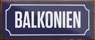 Magnet ''Balkonien'' 9,3x4cm Geschenk Lustige Sprüche Feier Vintage Retro Geburtstag Deko Party Überraschung Fan Eigenheim Haushalt Heim Zuhause von Generic