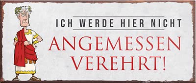 Magnet ''Ich werde Hier Nicht angemessen verehrt'' 9,3x4cm Geschenk Lustige Sprüche Feier Vintage Retro Geburtstag Deko Party Überraschung Fan Eigenheim Haushalt Heim Zuhause von Generic