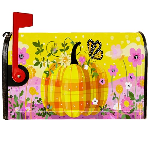 Magnetische Briefkastenabdeckungen, fantasievolle bunte Schmetterlings-Blumen, Herbstgelb, Briefkasten-Schutz für Outdoor-Dekorationen, 53,3 x 65,9 cm Magnetische Briefkastenabdeckungen, fantasievolle bunte Schmetterlings-Blumen, Herbstgelb, Briefkasten-Schutz für Outdoor-Dekorationen, 53,3 x 65,9 cm von Generic