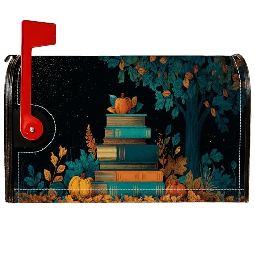 Magnetische Briefkastenabdeckungen, rustikale Herbstbücher, Baum, Herbst, Blaugrün, Briefkasten-Abdeckung für Garten, Terrasse, Dekoration, 45,7 x 53,3 cm Magnetische Briefkastenabdeckungen, rustikale Herbstbücher, Baum, Herbst, Blaugrün, Briefkasten-Abdeckung für Garten, Terrasse, Dekoration, 45,7 x 53,3 cm von Generic