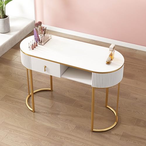 Manicure Table Station Professional Wooden Nail Desk Work- with Drawers & 3-Layer Storage Cabinet for Home Beauty Salon von Generic