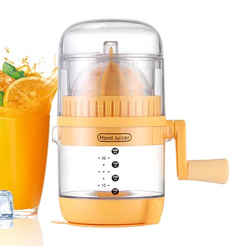 Manuell für Zitronensaft, Chemezer Chemer, manueller Orangenentsafter – Taschengriff zum Entsaften von Früchten mit Puff. Drücken Sie auf eine tragbare Saftmaschine für Kalk und Granatäpfel von Generic