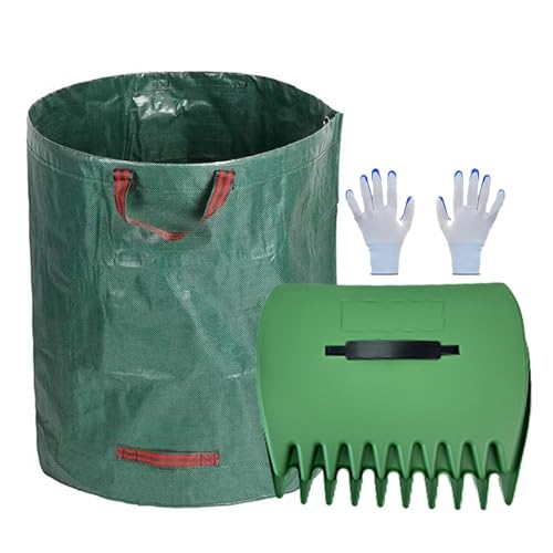 Manuelle Laubharken, Laubsammler, Laubgreifer für | Laubsammler mit Müllsack | Entfernen von Schmutz und Gartenabfällen mit Laubsack Manuelle Laubharken, Laubsammler, Laubgreifer für | Laubsammler mit Müllsack | Entfernen von Schmutz und Gartenabfällen mit Laubsack von Generic