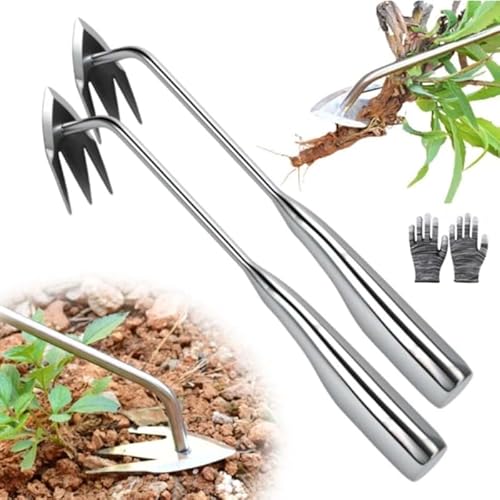 Manuelles Unkrautentferner-Werkzeug für Rasen und Garten, Artefakt, Entwurzelung, Unkrautwerkzeug mit Griff, Unkrautwerkzeuge, Gartenarbeit, 3 Zähne, Manganstahl für Gartenarbeit, gepflanzte Pflanzen Manuelles Unkrautentferner-Werkzeug für Rasen und Garten, Artefakt, Entwurzelung, Unkrautwerkzeug mit Griff, Unkrautwerkzeuge, Gartenarbeit, 3 Zähne, Manganstahl für Gartenarbeit, gepflanzte Pflanzen von Generic