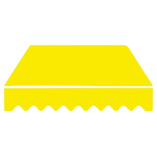 Markisenbespannung Ersatzstoff, Ersatz Für Markisenstoff, Markisenbespannung Für Terrasse, Außenbereich, Balkon(Yellow,350x300cm(12x10ft)) von Generic