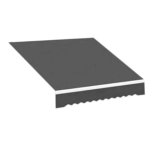 Markisenbespannung Markisenstoff wasserabweisend Sonnenschutz Markisentuch für Hof, Deck, Balkon 3.5x2.5m 4x3.0m 2.5x2m(Grey,13x6.5ft/4x2m) von Generic