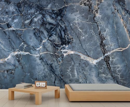 Marmor Tapete Abstrakt Dunkelblau Schwarzer Marmor Wandbilder für Schlafzimmer Luxuriöse Naturtapete Wohnzimmer Moderne Tapete Kinderzimmer Wohnzimmer Wandbild Poster 280 X 200 cm Marmor Tapete Abstrakt Dunkelblau Schwarzer Marmor Wandbilder für Schlafzimmer Luxuriöse Naturtapete Wohnzimmer Moderne Tapete Kinderzimmer Wohnzimmer Wandbild Poster 280 X 200 cm von Generic