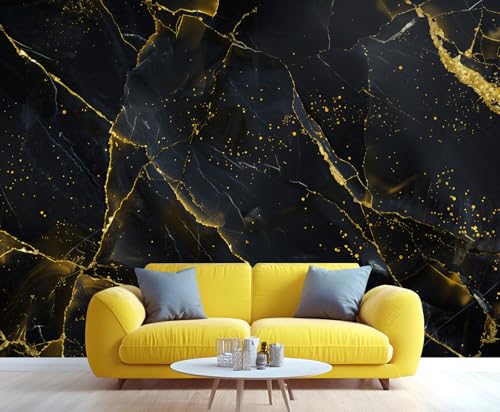 Marmor Wandbild Abstrakte Schwarze Marmor Wandtapete Luxuriöse Goldfolien Kunsttapete Dunkle Tapete für Schlafzimmer Wohnzimmer Raumdekoration Sofa Tv Hintergrund Großes Wandgemälde Poster Marmor Wandbild Abstrakte Schwarze Marmor Wandtapete Luxuriöse Goldfolien Kunsttapete Dunkle Tapete für Schlafzimmer Wohnzimmer Raumdekoration Sofa Tv Hintergrund Großes Wandgemälde Poster von Generic