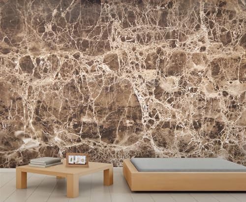 Marmor Wandbild Braun Beige Weiße Und Dunkelbraune Marmor/Granit Tapete Abstrakte Natur Tapete für Schlafzimmer Büro Wohnzimmer Schlafzimmer TV Hintergrund Wandbild Poster 500 X 300 cm Marmor Wandbild Braun Beige Weiße Und Dunkelbraune Marmor/Granit Tapete Abstrakte Natur Tapete für Schlafzimmer Büro Wohnzimmer Schlafzimmer TV Hintergrund Wandbild Poster 500 X 300 cm von Generic