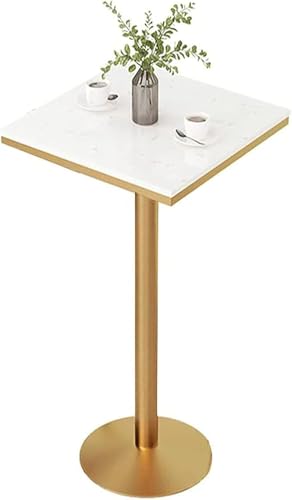 Marmor-couchtisch Hoher Cocktail-bartisch Quadratischer Bartisch Einfache Montage Hoher Bistro-Pub-Tisch Mit Metallgestell Für Wohnzimmer Küche Balkon, B, 95 Marmor-couchtisch Hoher Cocktail-bartisch Quadratischer Bartisch Einfache Montage Hoher Bistro-Pub-Tisch Mit Metallgestell Für Wohnzimmer Küche Balkon, B, 95 von Generic