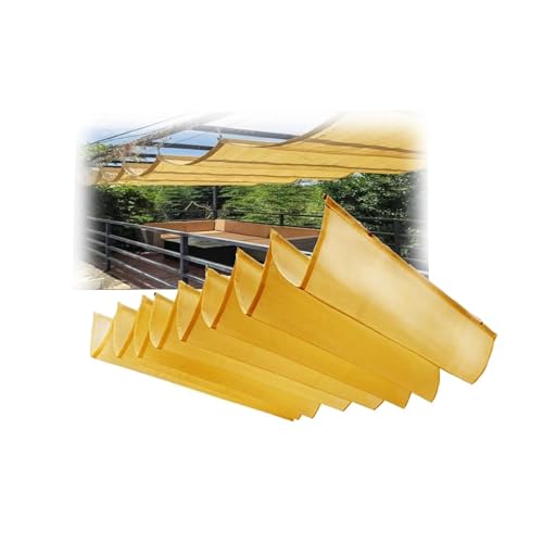 Maßgeschneiderte einziehbare Pergola-Schattenüberdachung for den Außenbereich,mit Seilen und Schiebebeschlägen,Terrassen-Veranda-Gartendach-Schattenabdeckung(W2.2*L13m/W7.22*L43ft) von Generic