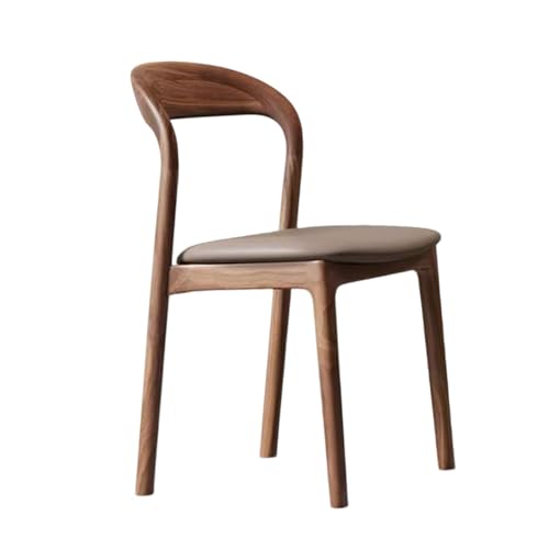 Massivholz Essstühle Zeitloses Design für alle Zimmer Holzstühle Wohnzimmer braun 81 * 43 * 46cm von Generic