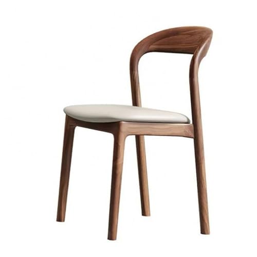 Massivholz Essstuhl natürlicher Holzstuhl mit gebogenem Rücken für Küchen Esszimmer robuste Holzbeine Design bequemer Sitz weiß 81 * 43 * 46cm Massivholz Essstuhl natürlicher Holzstuhl mit gebogenem Rücken für Küchen Esszimmer robuste Holzbeine Design bequemer Sitz weiß 81 * 43 * 46cm von Generic