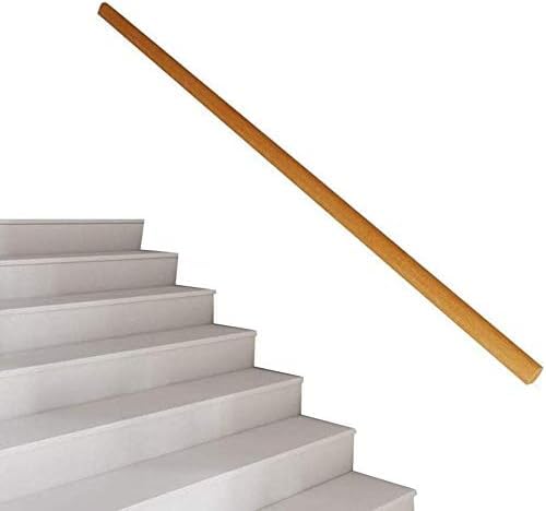 Massivholz Handlauf Für Treppe, Wandgeländer Geländer Terrassendielen Armlehne Korridor Stützstange Badezimmer Balae Bar, 220cm Massivholz Handlauf Für Treppe, Wandgeländer Geländer Terrassendielen Armlehne Korridor Stützstange Badezimmer Balae Bar, 220cm von Generic