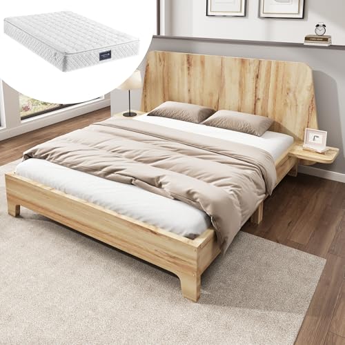 Massivholzbett Doppelbett mit Stauraum-Kopfteil und Lattenrost, stabiles Holzgestell mit guter Belüftung, komfortablem Einstieg, einfacher Montage und hoher Tragfähigkeit Massivholzbett Doppelbett mit Stauraum-Kopfteil und Lattenrost, stabiles Holzgestell mit guter Belüftung, komfortablem Einstieg, einfacher Montage und hoher Tragfähigkeit von Generic