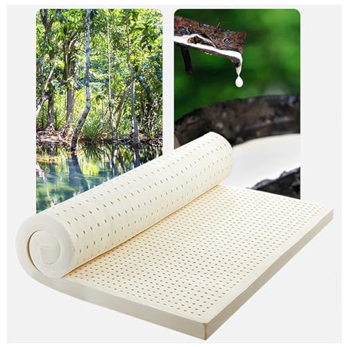 Matelas En Latex 100% Naturel – Fermeté Moyenne – 7.5 cm Langlebig Und Nicht Leicht Zu Kollabieren Matratze Topper, Natürliche Latex -Matratze,7.5cm,60x200cm(23X79in) von Generic