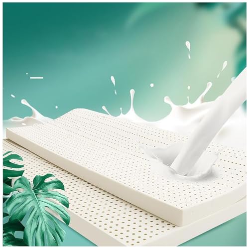 Matratzenauflage aus Naturlatex, Einzelbett, Doppelbett, 7 Massagezonen, ideal für Studenten, Mieter und kleine Räume, mittelfeste Unterstützung, 10 cm, 160 x 200 cm Matratzenauflage aus Naturlatex, Einzelbett, Doppelbett, 7 Massagezonen, ideal für Studenten, Mieter und kleine Räume, mittelfeste Unterstützung, 10 cm, 160 x 200 cm von Generic