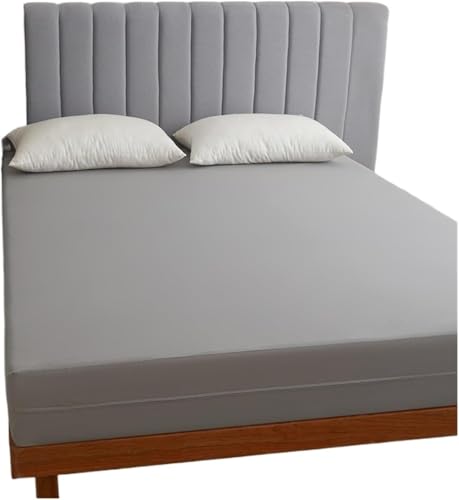 Matratzenschoner Wasserdichter Matratzenschoner Mit Reißverschluss Weicher Atmungsaktiver Geräuschloser Matratzenbezug Für Einzel-doppelbett, Grey, 140x200x30cm von Generic