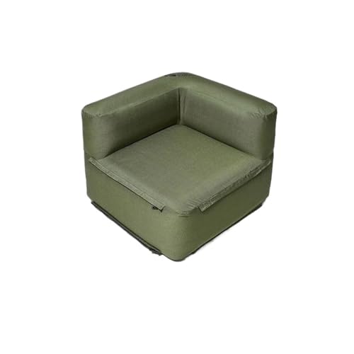 Mattress Portable Leisure Lazy Splicing Air Mattress Bed Removable Cleaning Sofa Patio Furniture Couch Outdoor Inflatable Sofa(Olive Green) von Generic