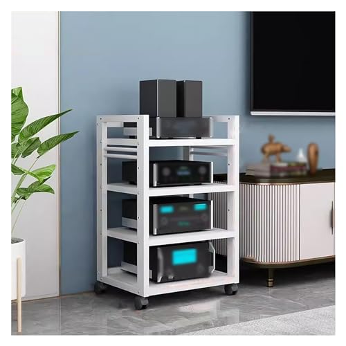 Medienregal Plattenständer, Player-Ständer, 4-stufige Eckregale für Entertainment-Center, Ständer für AV-Komponenten-Medieneinheiten, Video-Rack-Tower-Lagerregal, offener Stereo-Schrank, Pla Medienregal Plattenständer, Player-Ständer, 4-stufige Eckregale für Entertainment-Center, Ständer für AV-Komponenten-Medieneinheiten, Video-Rack-Tower-Lagerregal, offener Stereo-Schrank, Pla von Generic