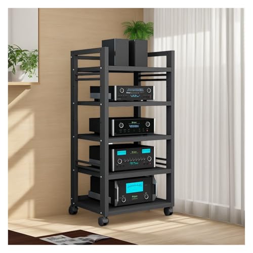 Medienregal Plattenständer, Player-Ständer, AV-Medienständer, Komponenten-Rack, Heimkino, Büro, Eckschrank aus Holz für Stereo-Plattenspieler mit offenen Regalen, Wohnzimmer, Aufbewahrungsei Medienregal Plattenständer, Player-Ständer, AV-Medienständer, Komponenten-Rack, Heimkino, Büro, Eckschrank aus Holz für Stereo-Plattenspieler mit offenen Regalen, Wohnzimmer, Aufbewahrungsei von Generic