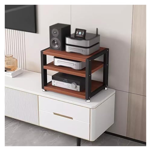Medienregal Racks Ständer Rackschrank Kleiner Stereo-Receiver-Ständer für Zuhause, Multifunktionscenter Entertainment Media Lautsprecher Video-CD-Player Plattenspieler Möbelständer, Aufbewah von Generic