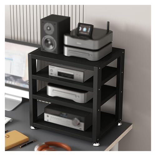 Medienregal Racks Ständer Rackschrank Kleiner Stereo-Receiver-Ständer für Zuhause, Multifunktionscenter Entertainment Media Lautsprecher Video-CD-Player Plattenspieler Möbelständer, Aufbewah von Generic