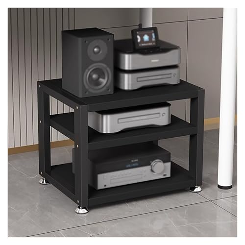 Medienregal Racks Ständer Rackschrank Kleiner Stereo-Receiver-Ständer für Zuhause, Multifunktionscenter Entertainment Media Lautsprecher Video-CD-Player Plattenspieler Möbelständer, Aufbewah von Generic