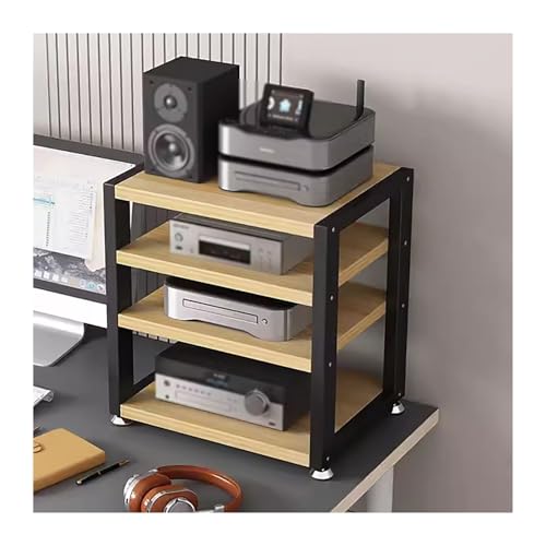 Medienregal Racks Ständer Rackschrank Kleiner Stereo-Receiver-Ständer für Zuhause, Multifunktionscenter Entertainment Media Lautsprecher Video-CD-Player Plattenspieler Möbelständer, Aufbewah von Generic