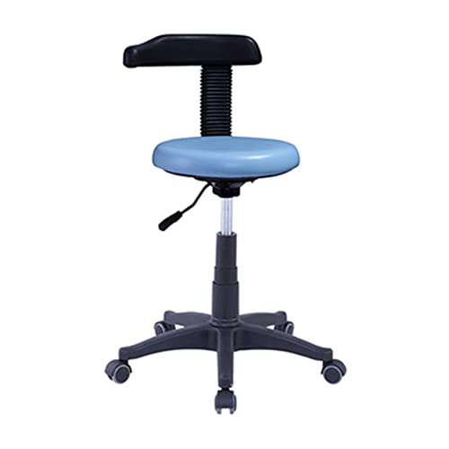 Medizinischer Zahnarzthocker Zahnarzt 360 Grad Drehung Armlehne PU Leder Assistant Hocker Verstellbar mit Rückenlehne, B1 von Generic