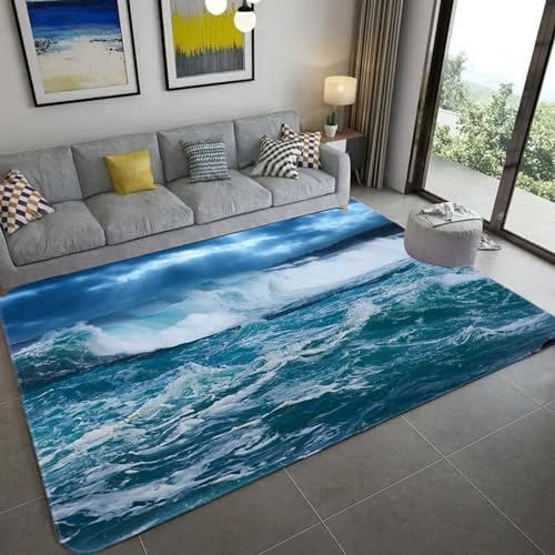 Meereswellenlandschaft 3D Gedruckte Matte Teppiche Anti-Rutsch Teppich Teppich Home Decoration Print Schlafzimmer Anti-Rutsch Boden Teppich 160 X 230 cm -Polyester-Soft-Touch /6877779461584 Meereswellenlandschaft 3D Gedruckte Matte Teppiche Anti-Rutsch Teppich Teppich Home Decoration Print Schlafzimmer Anti-Rutsch Boden Teppich 160 X 230 cm -Polyester-Soft-Touch /6877779461584 von Generic