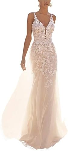 Meerjungfrau Hochzeitskleid Langarm Braut Mode Spitze Registrierung Büro Brautkleider Prinzessin Brautkleider, weiß, 48 Meerjungfrau Hochzeitskleid Langarm Braut Mode Spitze Registrierung Büro Brautkleider Prinzessin Brautkleider, weiß, 48 von Generic