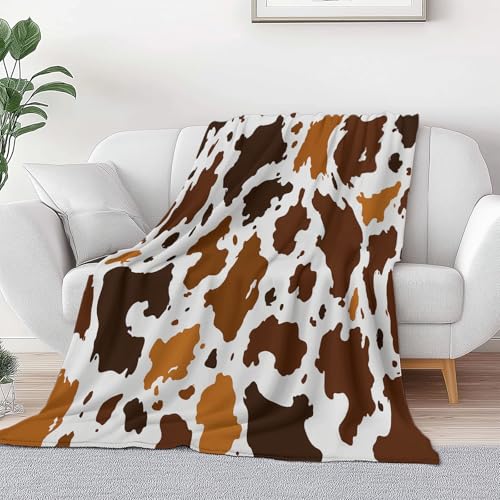 Mehrfarbig Bedruckte Kuscheldecke Für Kinder Jungen Mädchen Erwachsene, Ultraweicher Flauschiger Einfach Tierflecken Fuzzy Flanell Decke Für Schlafsofa Couch 180 x 200 cm von Generic