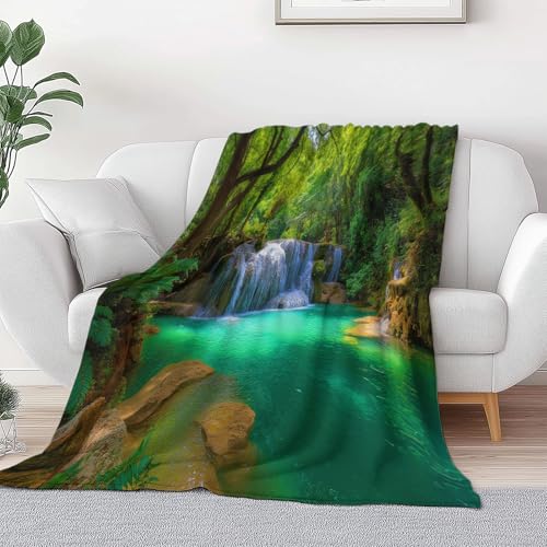 Mehrfarbig Bedruckte Kuscheldecke Für Kinder Jungen Mädchen Erwachsene, Ultraweicher Flauschiger Naturwald Wasserfall Meerwasser Fuzzy Flanell Decke Für Schlafsofa Couch 150 x 200 cm Mehrfarbig Bedruckte Kuscheldecke Für Kinder Jungen Mädchen Erwachsene, Ultraweicher Flauschiger Naturwald Wasserfall Meerwasser Fuzzy Flanell Decke Für Schlafsofa Couch 150 x 200 cm von Generic