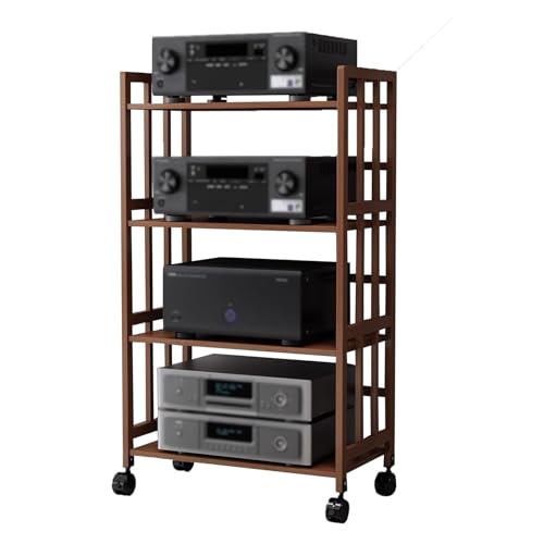 Mehrschichtig Schlafzimmer ProjektorstäNder Plattenständer, Player-Ständer, 2/3/4/5-stufiges AV-Medienständer-Rack-Regal, Büro-Heim-CD-Plattenspieler-Stereo-Receiver-Schrank-Komponenten-Aufb von Generic