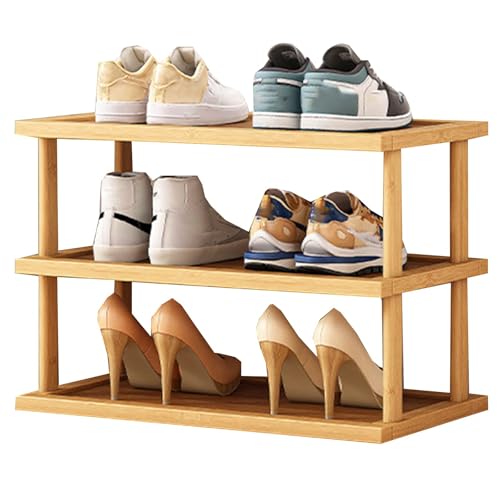 Mehrschichtiges, Multifunktionales Regal – Platzsparender Organizer Für Schuhe, Bücher Und Pflanzen Bodenstehendes Schuhregal Schlafzimmer Kleiderschrank Eingangsbereich(47 * 23 * 37cm) von Generic