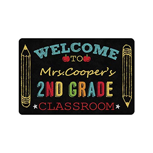 Meine Foto-Badeanzüge Personalisiert Ihr Name Benutzerdefinierte Tafel Willkommen In Der 2. Klasse Klassenzimmer Badematte Hochwertige Schmutzfänger Überdachten Türmatte Für Flur Innen Garten 40 von Generic