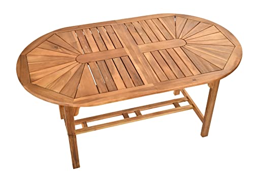 Mercurius | Möbel Outdoor Table Tisch Marsylia Akazienholz Ausziehbar von Generic