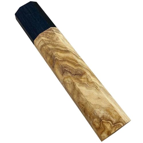 Generic Oktagonaler Messergriff Olivenholz + Ebenholz für DIY und Küchenmesser, Achteckig, Holzton, Klassisch, 65 Gramm, 70 mm Tiefe Generic Oktagonaler Messergriff Olivenholz + Ebenholz für DIY und Küchenmesser, Achteckig, Holzton, Klassisch, 65 Gramm, 70 mm Tiefe von Generic