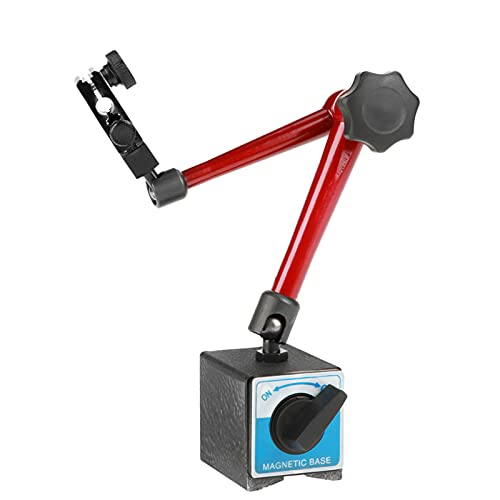 Messuhr mit Magnethalter, Magnetstativ Messstativ für Messuhr Halterung 350mm Einstellbare Universal Magnetfuß Halter Magnetischer Messständer mit Zentralklemmung von Generic