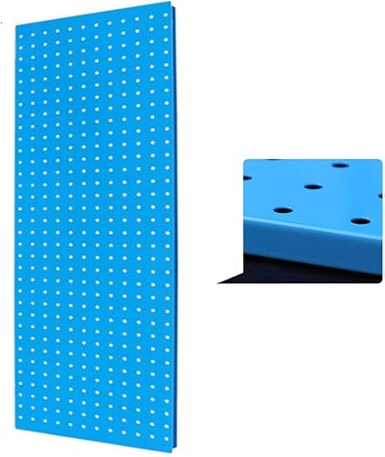 Metall Pegboard Panel Garage, Peg-Board Und Regal Werkzeug Organizer, Wandmontierter Pegboard Organizer, DIY Garage Lagerung Wandhalterungssystem, Craft Organizer, Blue von Generic