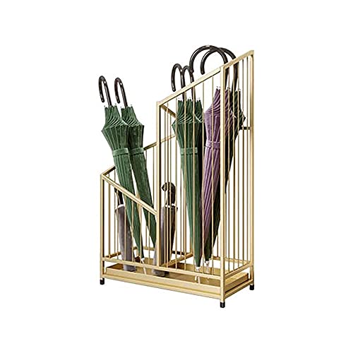 Metall Regenschirmständer mit abnehmbarer Tropfschale, stilvolles hohles Design für Home Office, Eingangsbereich, goldfarbenes Finish, 40 x 25 x 62 cm, perfekt für moderne Dekoration Metall Regenschirmständer mit abnehmbarer Tropfschale, stilvolles hohles Design für Home Office, Eingangsbereich, goldfarbenes Finish, 40 x 25 x 62 cm, perfekt für moderne Dekoration von Generic