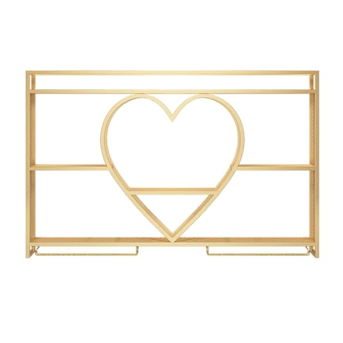 Metall Weinregal Wandmontage mit Weinglashalter, Industrielle Bar Wand Weinregale, Modernes Weinglas Lagerregal, Weinflaschenhalter, Spirituosenflaschenregal, schwebende Wandregale, Schwarz Metall Weinregal Wandmontage mit Weinglashalter, Industrielle Bar Wand Weinregale, Modernes Weinglas Lagerregal, Weinflaschenhalter, Spirituosenflaschenregal, schwebende Wandregale, Schwarz von Generic