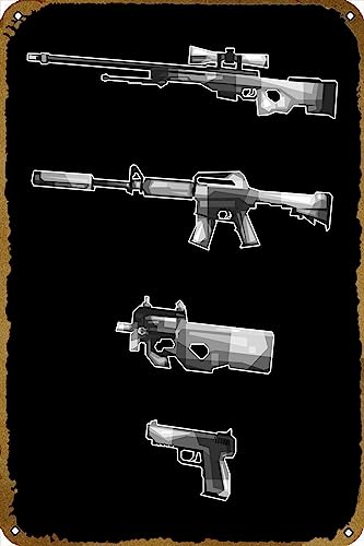 Metallschild Counter Strike Pop Vintage Wanddekoration Lustiges Metall Poster Vintage Blechschilder Für Office Küche Garage S von Generic