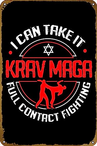 Metallschild Krav Maga Vollkontakt Vintage Metall Poster Lustiges Blechschilder Nostalgie Wanddekoration Für Garage Küche Badezimmer M von Generic