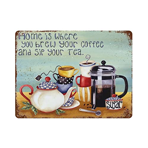 Metallschild Retro Vintage Ist, Wo Sie Ihren Tee Und Cafe Restaurant Vintage Brauen Blechschild Generisch Wanddekoration Vintage Metall Poster Für Küche Garage Office S Metallschild Retro Vintage Ist, Wo Sie Ihren Tee Und Cafe Restaurant Vintage Brauen Blechschild Generisch Wanddekoration Vintage Metall Poster Für Küche Garage Office S von Generic