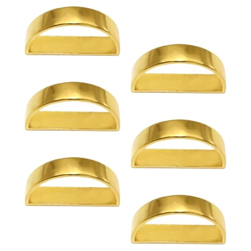 Metallservietten Ringe - Elegante Servietten, Schnallen Für Die Unterstützung Für Exquisite Stoff | Eine Halbe Halbkreisförmige Serviettenringe Set Von 6 Für Die Einstellungen des Dekortisches von Generic